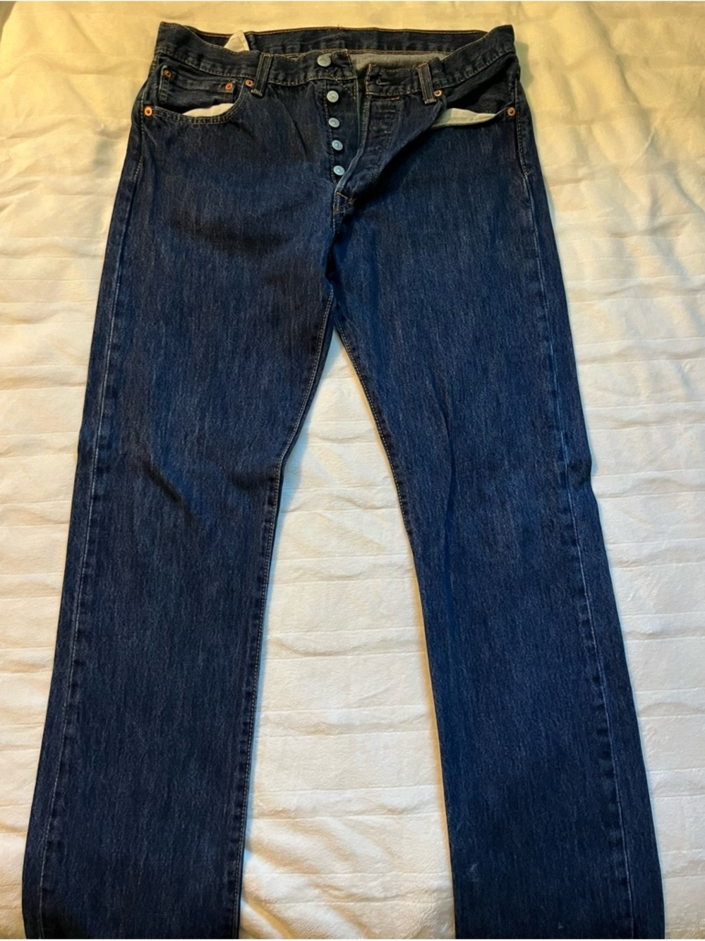 Levi's Men's Straight Dark Blue Denim Jeans
